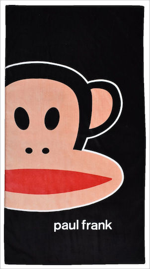 Paul Frank Portrait Kinder-Strandtuch Schwarz 140x70cm