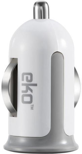 Eko Auto-Ladegerät Zigarettenanzünder Usb Universell 1a Weiß