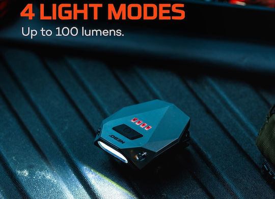 Nebo Rechargeable Headlamp LED IPX5 with Maximum Brightness 100lm Einstein Green