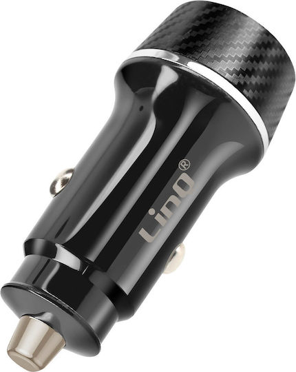 Linq Încărcător Auto 38W USB-C + USB Încărcare Rapidă Design Carbon Negru