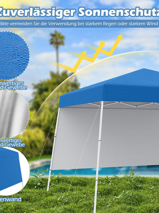Costway Garden Freestanding Gazebo Light Blue 3x3cm