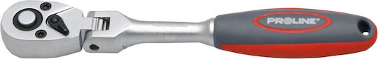 Про-лайн Тресчотка 1/4" 164мм Съчленение Zr18180