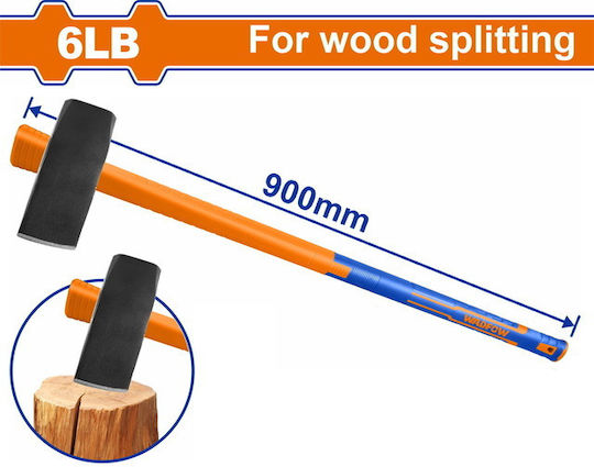 Wadfow WHM9360 Ciocanul De Topor Greutatea 2.7kg Cu Mâner Din Fibra De Sticlă