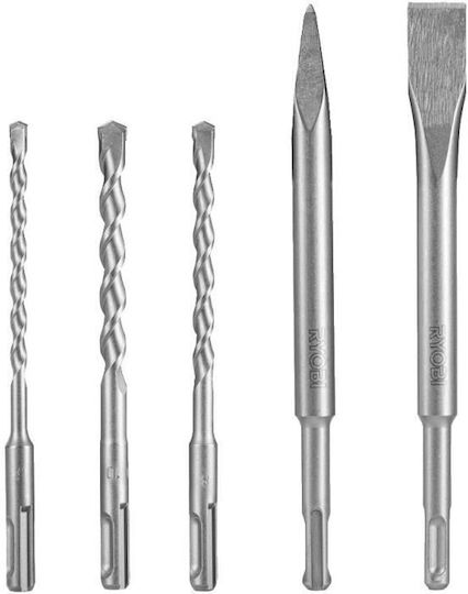 Ryobi Set Chisel Bits with SDS Plus Socket 5pcs