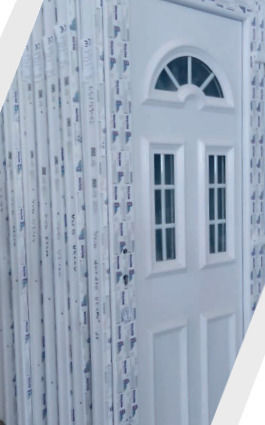 Енергийна Входна Врата PVC Панел П100x210 Лява Бяла