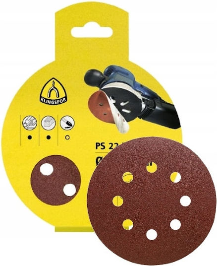 Klingspor Δίσκοι Λείανσης 125mm Οπές Gr 120 5τμχ 45297