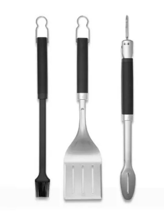 Weber Set of 3 BBQ Tools with Tongs, Spatula, and Basting Brush 6764
