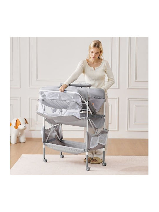 Baby Dresser With 2 Drawers Gray 76.2x75x100.5cm