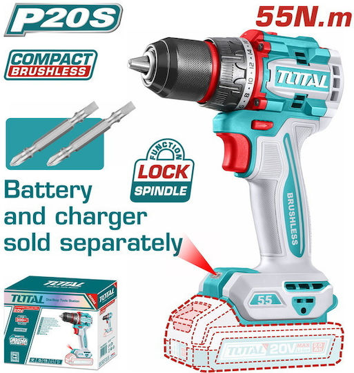 Total TIDLI205581 Percussive Battery Drill Driver Solo Brushless 20V