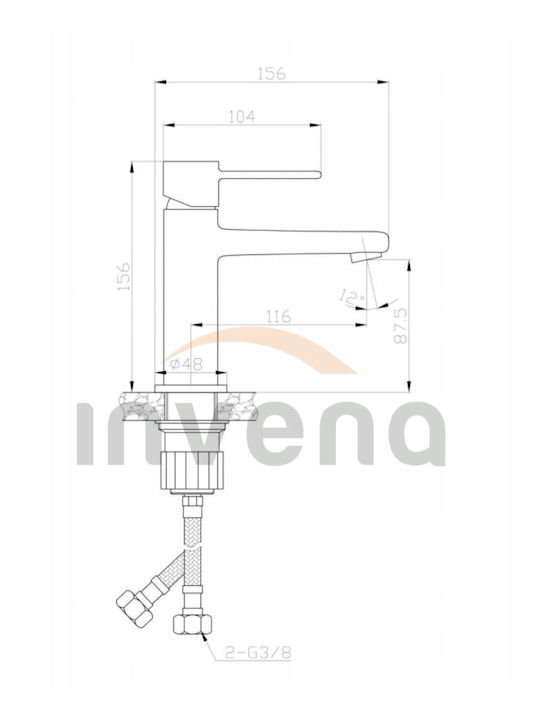Invena Mischung Waschtischarmatur