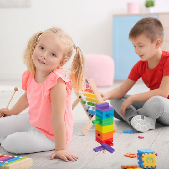 Brettspiel Joc Jenga (Multicolored - 48 Pieces) für 1+ Spieler Relaxdays
