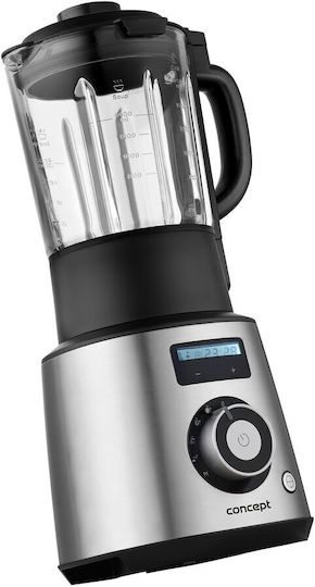 Concept Μπλέντερ με Γυάλινη Κανάτα 1.75 lt 1500W Γκρι SM1000