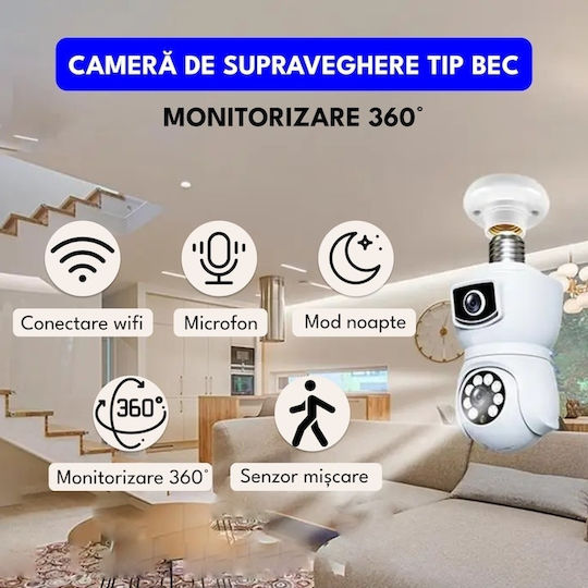 DLJP0CYBM IP Dual Surveillance Camera Wi-Fi with Microphone