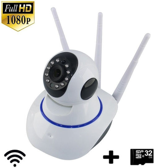 DJ38ZBMBM Cameră de Supraveghere IP Wi-Fi Full HD 1080p cu Comunicare Bidirecțională și Obiectiv 3.6mm