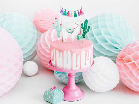 PartyDeco Party Tableware Decorative for Cake 5 Pieces