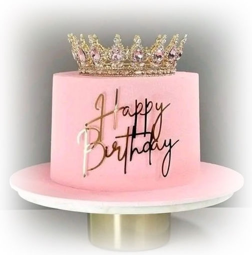 Cake Land Cake Topper Coroană XL Aurie Argintie 12 Cm