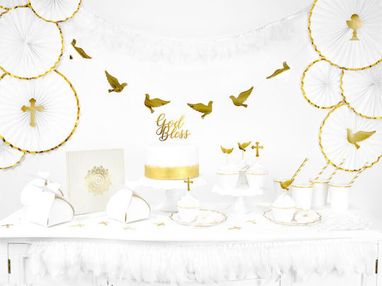 PartyDeco Paper Box for Gift White 8.5x8.5x14.5cm.
