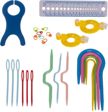 Set of Crochet Hooks Knitting Tools 58 Pieces Storage Case XXL Aria Trade