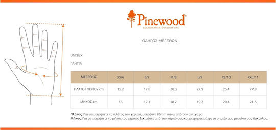 Pinewood Fleece Στρατιωτικά Γάντια σε Καφέ χρώμα