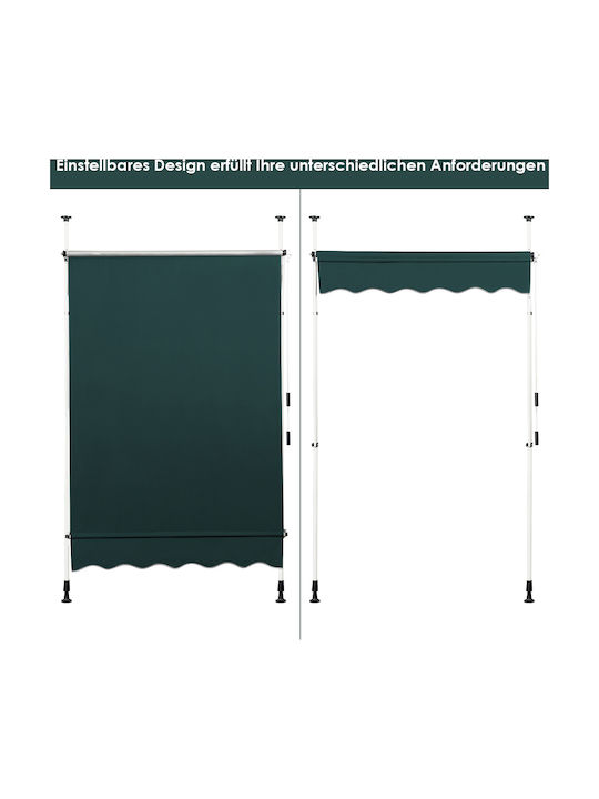 Costway Terrace Wall Tent Green 1.5x2cm