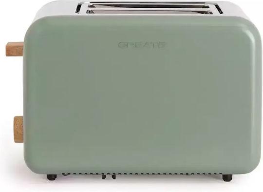 Create Φρυγανιέρα 2 Θέσεων 850W Πράσινη