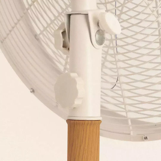 Create Ανεμιστήρας Ορθοστάτης 50W Διαμέτρου 40cm Λευκός
