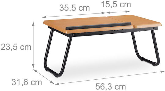 Relaxdays Stand Pentru Laptop Până La 15" Maro 10021563