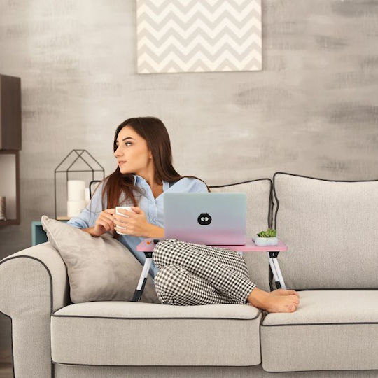 Relaxdays Pink Laptop Stand Table 10043113