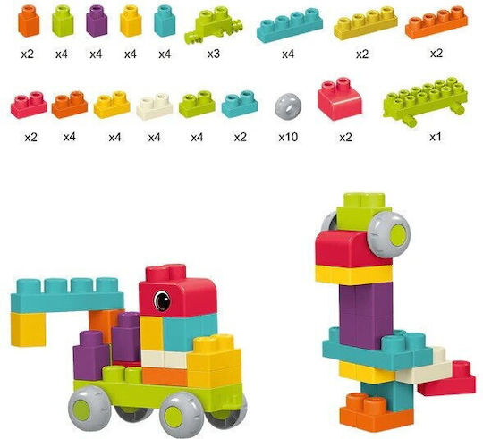Askato Конструктори Small Genius Blocks за 6+ Месеца 62 Бройки