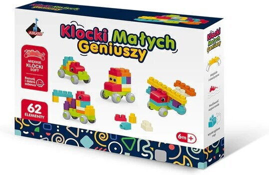Askato Конструктори Small Genius Blocks за 6+ Месеца 62 Бройки