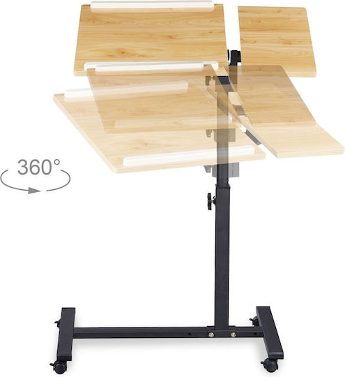 Relaxdays Stand für Laptop bis zu 19" Braun