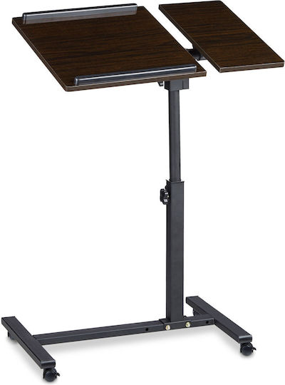 Relaxdays Stand pentru Laptop până la 19" Maro