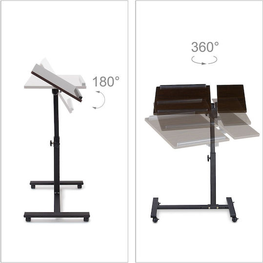 Relaxdays Stand pentru Laptop până la 19" Maro