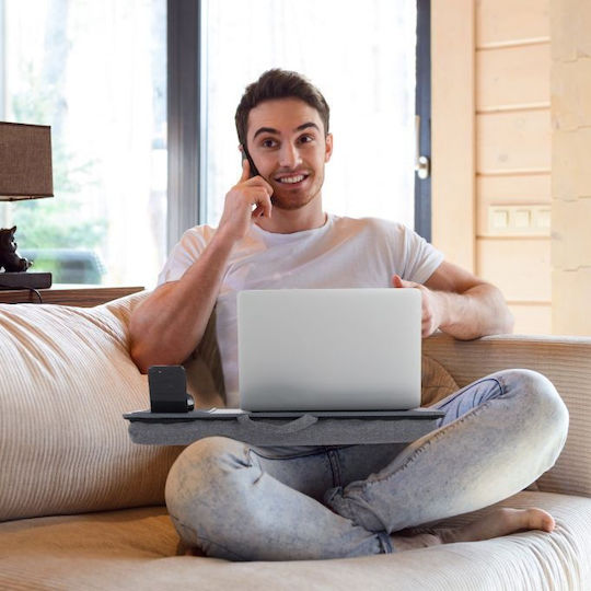 Relaxdays Stand pentru Laptop până la 17.3" Gri (10036913)