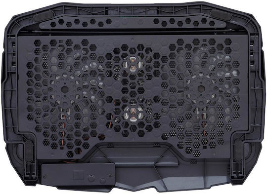 Spacer Pad de răcire pentru Laptop până la 17" cu 2 Ventilatoare și Iluminare Albastru