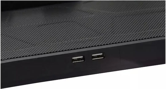 Spacer Pad de răcire pentru Laptop până la 17" cu 2 Ventilatoare și Iluminare Albastru