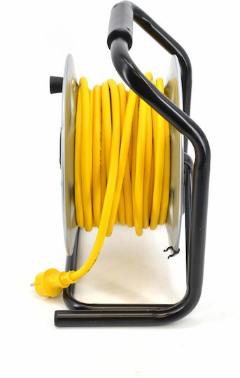 AWTools 1 Platz mit Kabel 50m Durchmesser 3 x 2.5mm² Wasserdicht Gelb