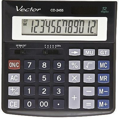 Vector Αριθμομηχανή σε Μαύρο Χρώμα