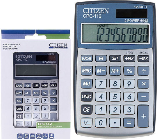 Citizen Cpc-112 Αριθμομηχανή σε Ασημί Χρώμα