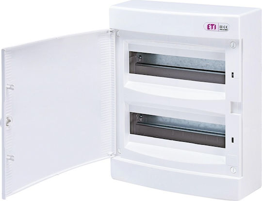 ETI Wall mounted 12-Elements Fuse Box with 2 Rows