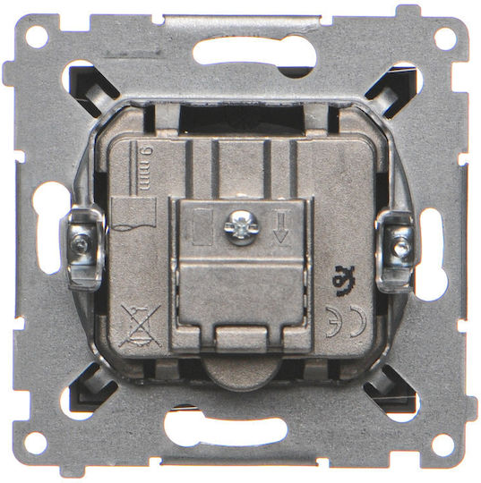 Kontakt-Simon TV-Antenna Socket Terminal in Black Colour DASK.01/49