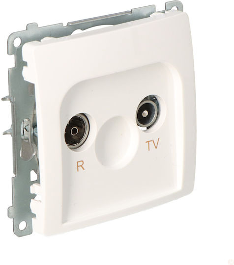 Kontakt-Simon TV Antenna Socket Terminal in White color BMZAR1 1.01 11