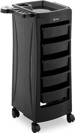 Friseur-Assistentenwagen Haartrocknerhalter 5 Schubladen Regal 485 x 380 mm