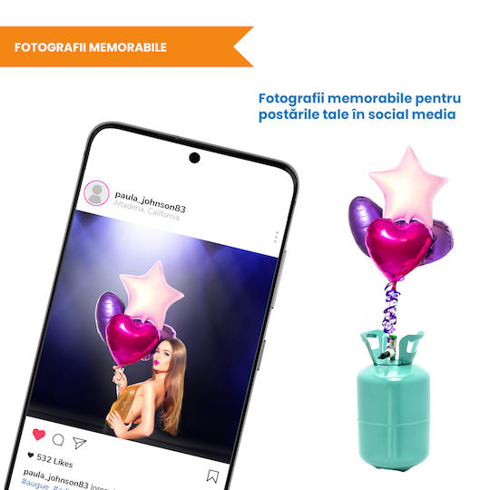 Бутилка хелий за 30 балона