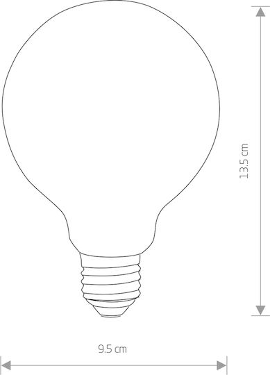 Nowodvorski Λάμπα LED 8W 135mm για Ντουί E27 Θερμό Λευκό 800lm