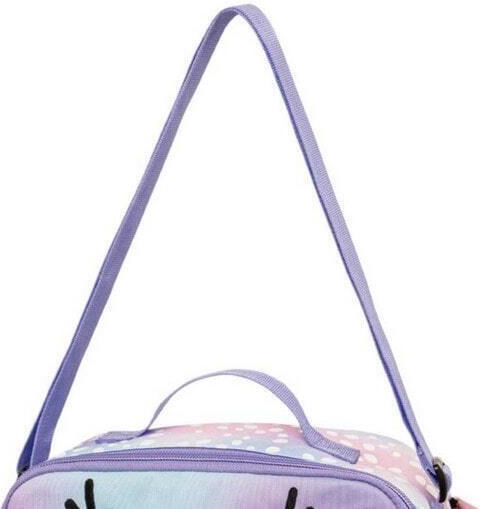 Polo School Insulated Shoulder Lunch Bag 5.5 Litre Purple 26x13x17cm