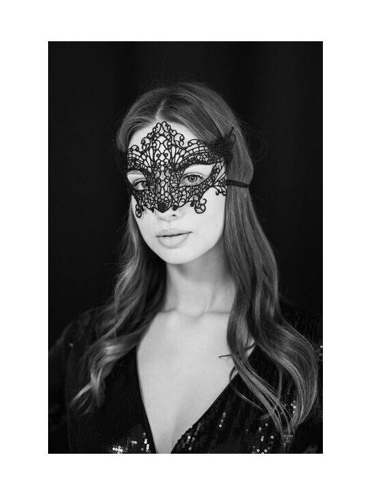 Carnival Lace Mask Black 20 X 11 Cm