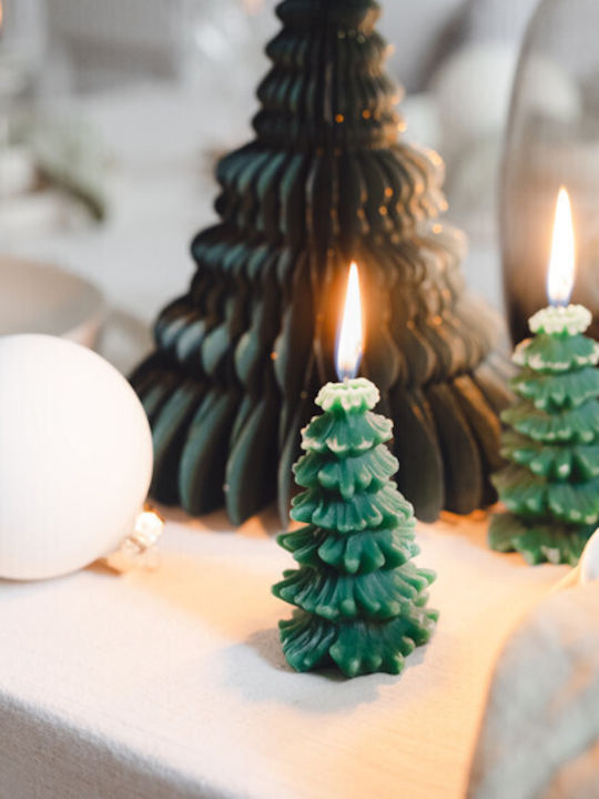 PartyDeco Χριστоулгенски свещи и свещници Свещ Зелен