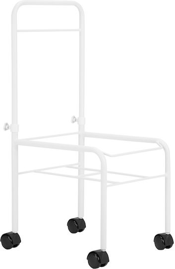 Activeshop Wheeled Footstool White
