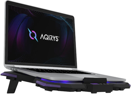 Aqirys Cooling Pad for Laptop up to 17" with 5 Fans and Lighting Purple